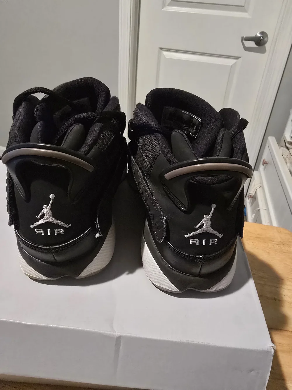 Air Jordan TWO3 6 Rings 323419-021 Black White Basketball Shoes Men Size 5.5
